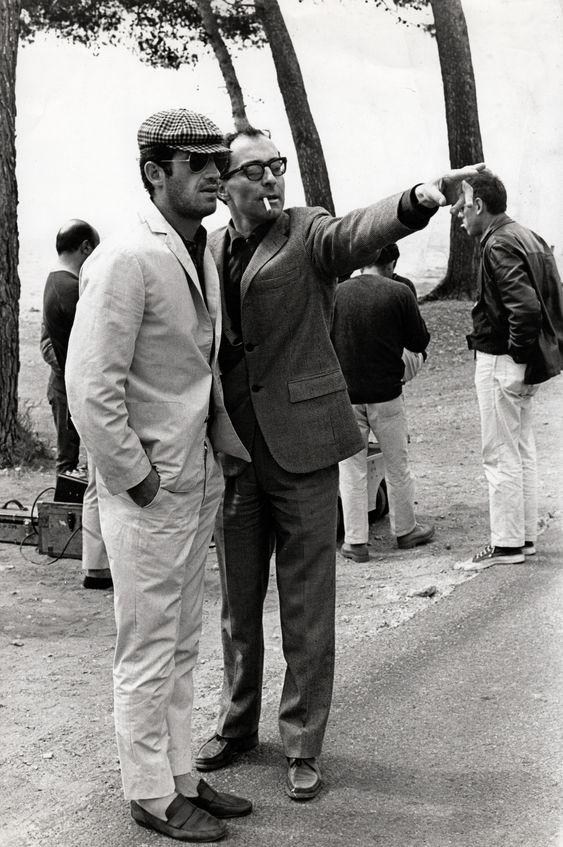 Jean-Paul Belmondo e Godard